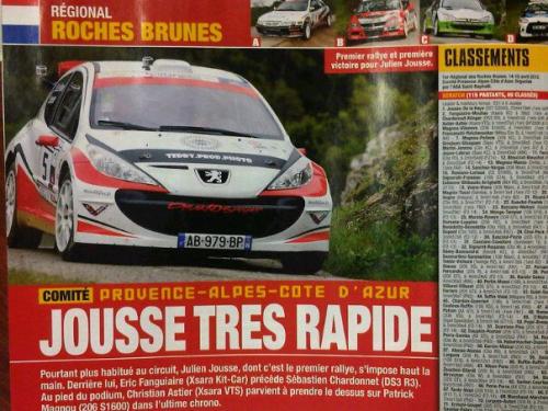 1er Rallye Régional des Roches Brunes en 2012 - Julien Jousse