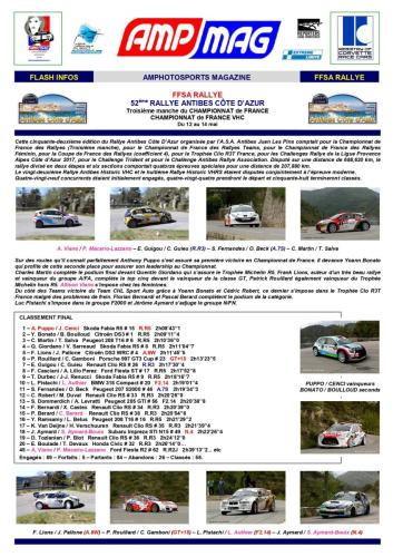 AMP MAG - Rallye d'Antibes 2017